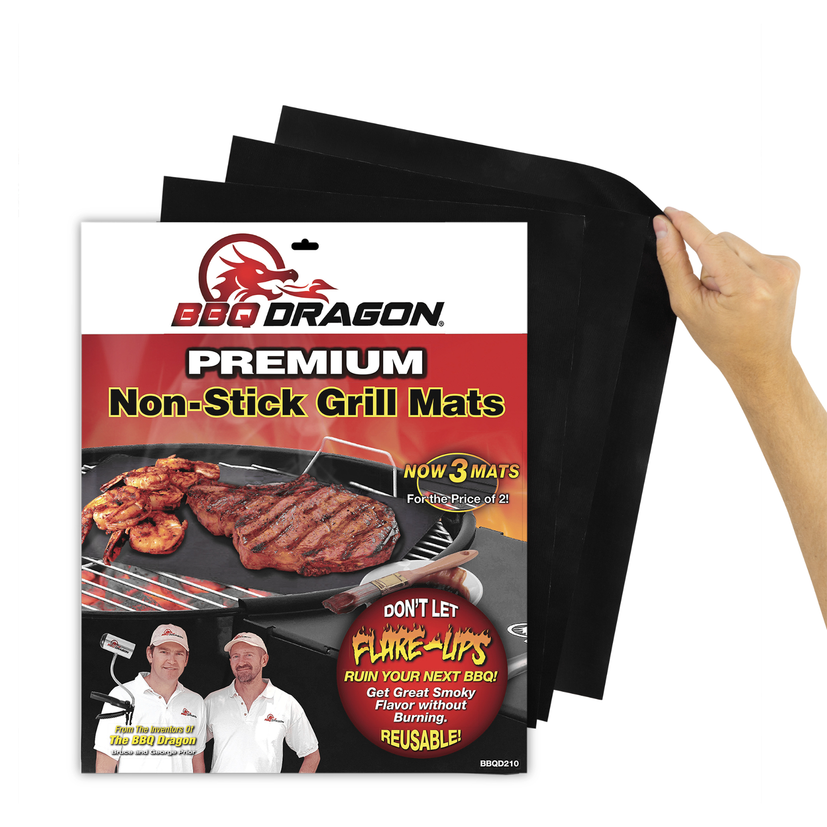 Leakproof Non-Stick Bbq Grill Mat – Black