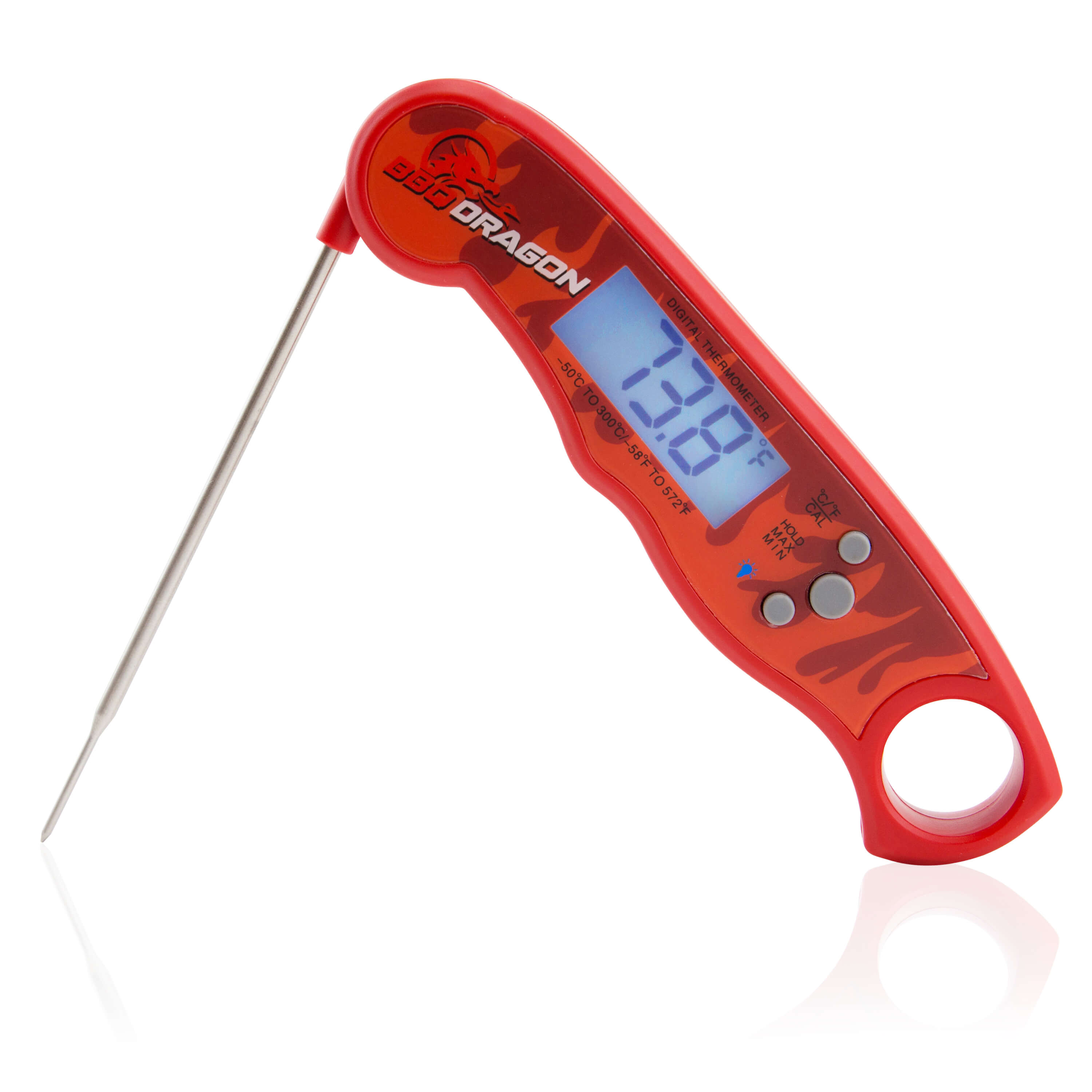 Waterproof SuperFast C/F BBQ Digital Meat Thermometer Instant Read Foldable