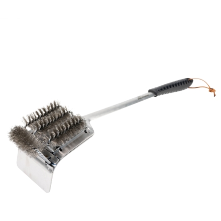 Brush 'n Rake: A huge grill brush + a massive coal rake = A BEAST!