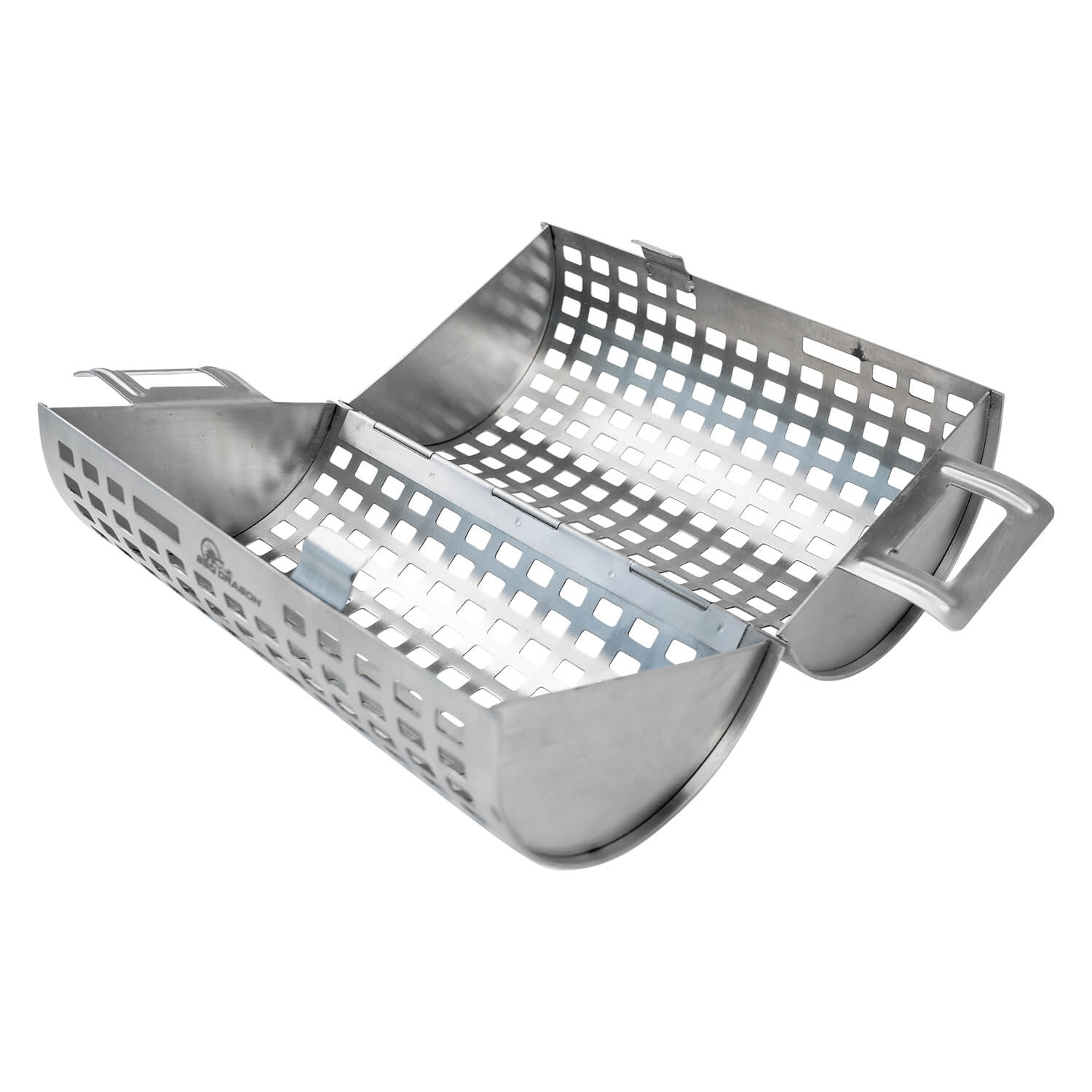 BBQ Dragon Stainless Steel Rolling Grill Basket and Veggie Basket
