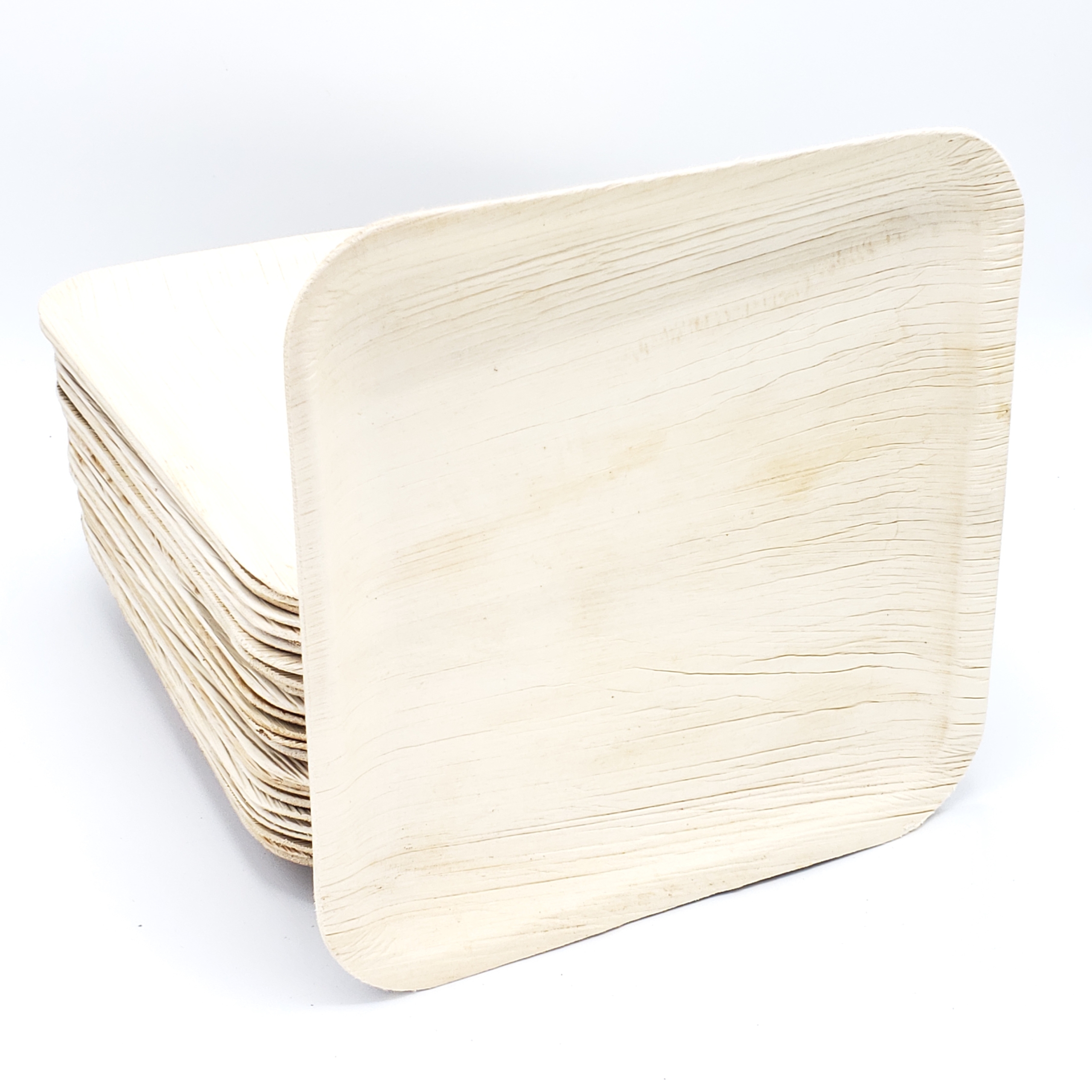 10" Palm Leaf Heavy Duty Disposable Plates - Set of 25